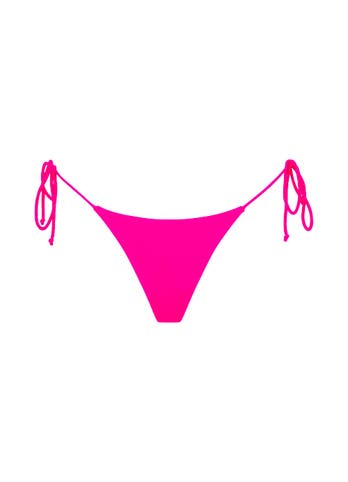 Pink Tie Side Bikini Bottoms