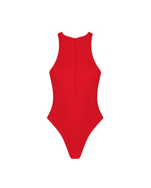 Red Zip One Piece